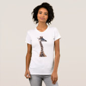 "Little Giraffe" Wildtierwasserfarbe T-Shirt (Vorne ganz)