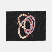 Little Girl 100 Days of School Freundschaft Br Fleecedecke (Vorderseite (Horizontal))