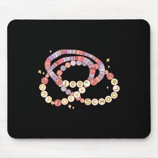 Little Girl 100 Days of School Freundschaft Br Mousepad (Vorne)