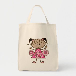 Little Girl 1. Geburtstag T - Shirt und Geschenke Tragetasche