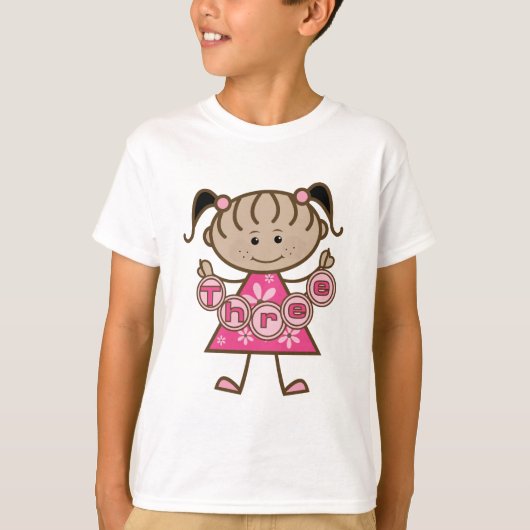 Little Girl 3. Geburtstag - Tshirts und Geschenke (Vorderseite)