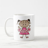 Little Girl 5th Birthday Tshirts und Geschenke Kaffeetasse (Links)