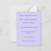 Little Girl Abschluss Einladung (Rückseite)