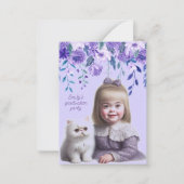 Little Girl Abschluss Einladung (Vorderseite)