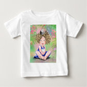 Little Girl and Baby Bird Baby T - Shirt Friends (Vorderseite)