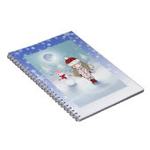 Little Girl and Snowman Holiday Notebook Notizblock (Rechte Seite)