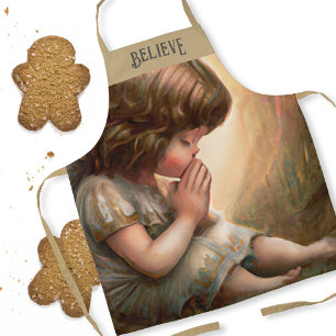 Little Girl Angel Radiant Light Halo beten Schürze