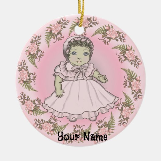Little Girl Baby Doll Ornament (Vorne)