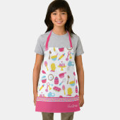 Little Girl Baker Pink Kochmuster Kid Koch Schürze (Insitu)
