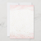 Little Girl Ballerina Geburtstagsparty Einladung (Rückseite)