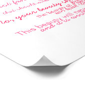 Little Girl Beauty Scripture Poster (Ecke)