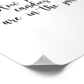 Little Girl Bee Rate wie viele Bonbons Poster (Ecke)