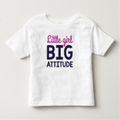 Little Girl Big Attitude Kleinkind T-shirt (Vorderseite)