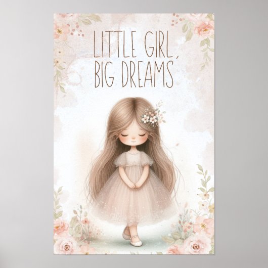 little girl, big dreams poster (Vorne)