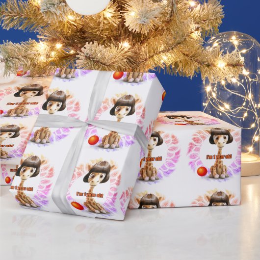 Little Girl Birthday Geschenkpapier (Feiertage)