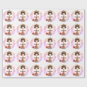 Little Girl Birthday Geschenkpapier (Flach)