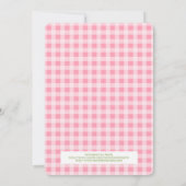 Little Girl Birthday Party Einladung Country Girl (Rückseite)