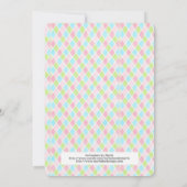 Little Girl Birthday Party Einladung Girly Girl d2 (Rückseite)