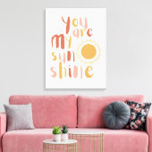 Little Girl Boho Sunshine Wall Art Décor Leinwand (Insitu (Wohnzimmer))