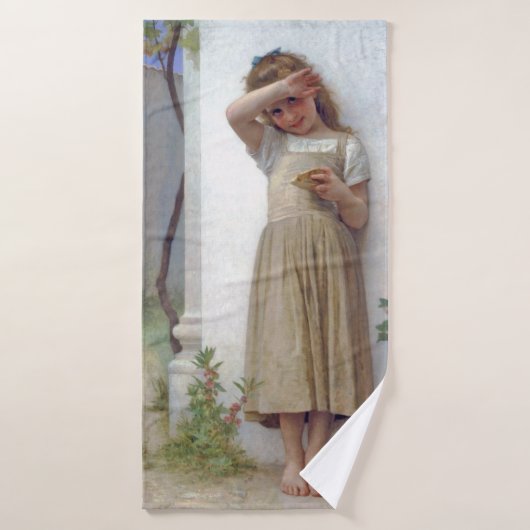 Little Girl, Bouguereau Badehandtuch (Badehandtuch)