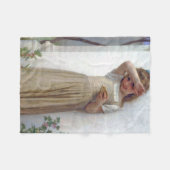 Little Girl, Bouguereau Fleecedecke (Vorderseite (Horizontal))