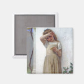 Little Girl, Bouguereau Magnet (Vorderseite/Rückseite)