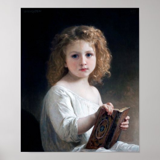 Little Girl, Bouguereau Poster (Vorne)