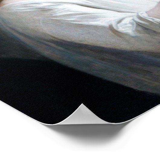 Little Girl, Bouguereau Poster (Ecke)