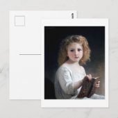 Little Girl, Bouguereau Postkarte (Vorne/Hinten)
