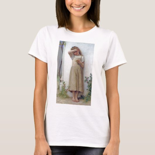 Little Girl, Bouguereau T-Shirt (Vorderseite)