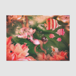 Little Girl Diving for Muschel Tissue Seidenpapier