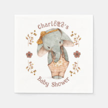 Little Girl Elephant Babydusche