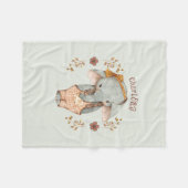 Little Girl Elephant Fleecedecke (Vorderseite (Horizontal))