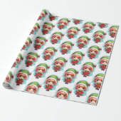 Little Girl Elf Xmas Magic Geschenkpapier (Ungerollt)