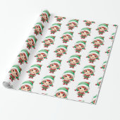Little Girl Elf Xmas Magic Geschenkpapier (Ungerollt)