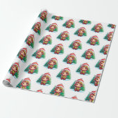 Little Girl Elf Xmas Magic Geschenkpapier (Ungerollt)