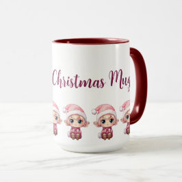 Little Girl Elf Xmas Magie individuell angepasst Tasse