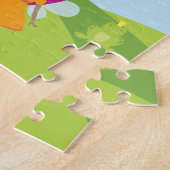 Little Girl Fairy Princess mit Regenbogen und Burg Puzzle (Seite)