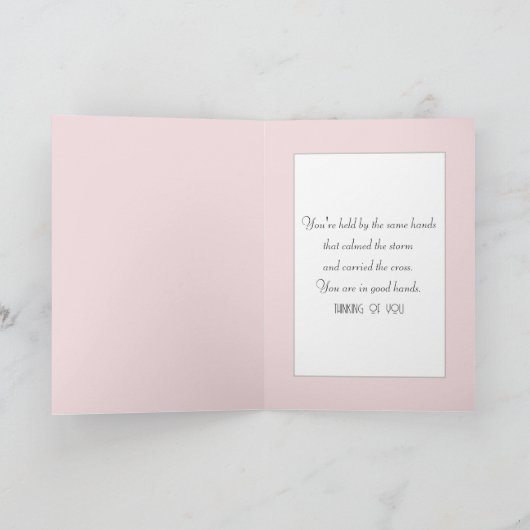 Little Girl Holding a Pet Bunny Karte (Innenseite)