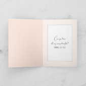 Little Girl Holding a Pet Bunny Karte (Innenseite)