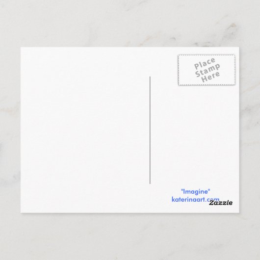 Little Girl Holding Globe Earth Postcard Postkarte (Rückseite)