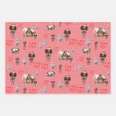Little Girl Holiday Geschenkpapier Set (Vorderseite 3)