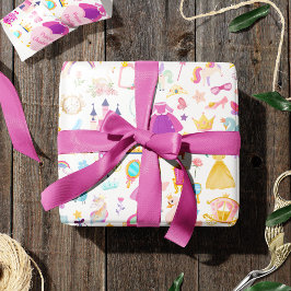 Little Girl Hübsch Princess Fairy Tale Muster Geschenkpapier