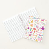 Little Girl Hübsch Princess Fairy Tale Muster Notizblock (Innenseite)