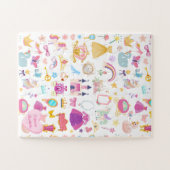 Little Girl Hübsch Princess Fairy Tale Muster Puzzle (Horizontal)