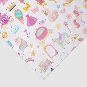 Little Girl Hübsch Princess Fairy Tale Muster Seidenpapier (Detail)