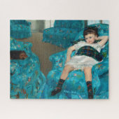 Little Girl in einem blauen Sessel von Mary Cassat Puzzle (Horizontal)