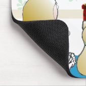 Little Girl in Nightgown Christmas Eve Mousepad (Ecke)