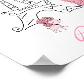 Little Girl in Paris Poster personalisiert (Ecke)