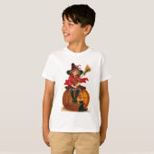 Little Girl in Witch Kostüm Halloween Tees (Vorne ganz)
